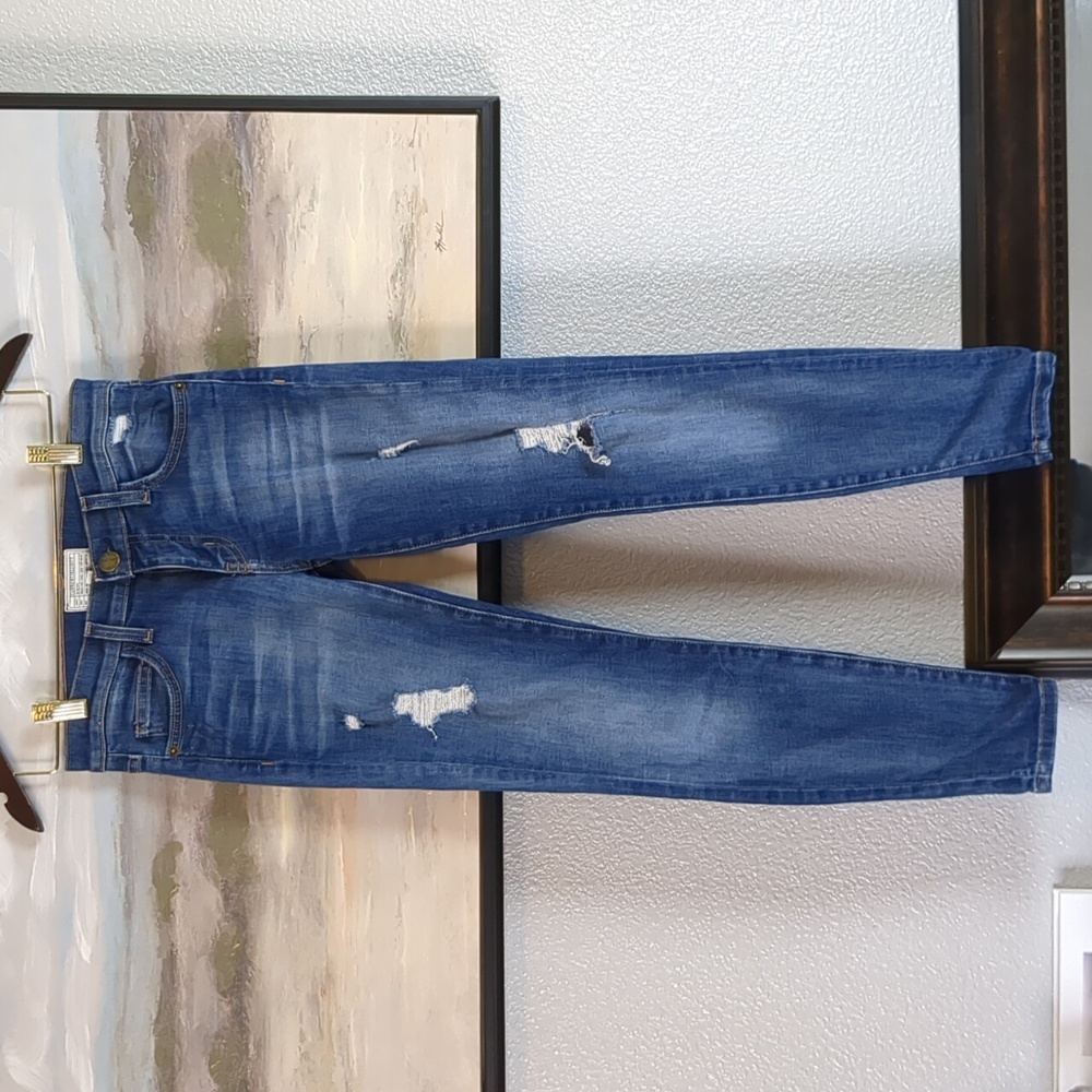 CURRENT/ELLIOT DISTRESSED SKINNY JEAN SIZE 25